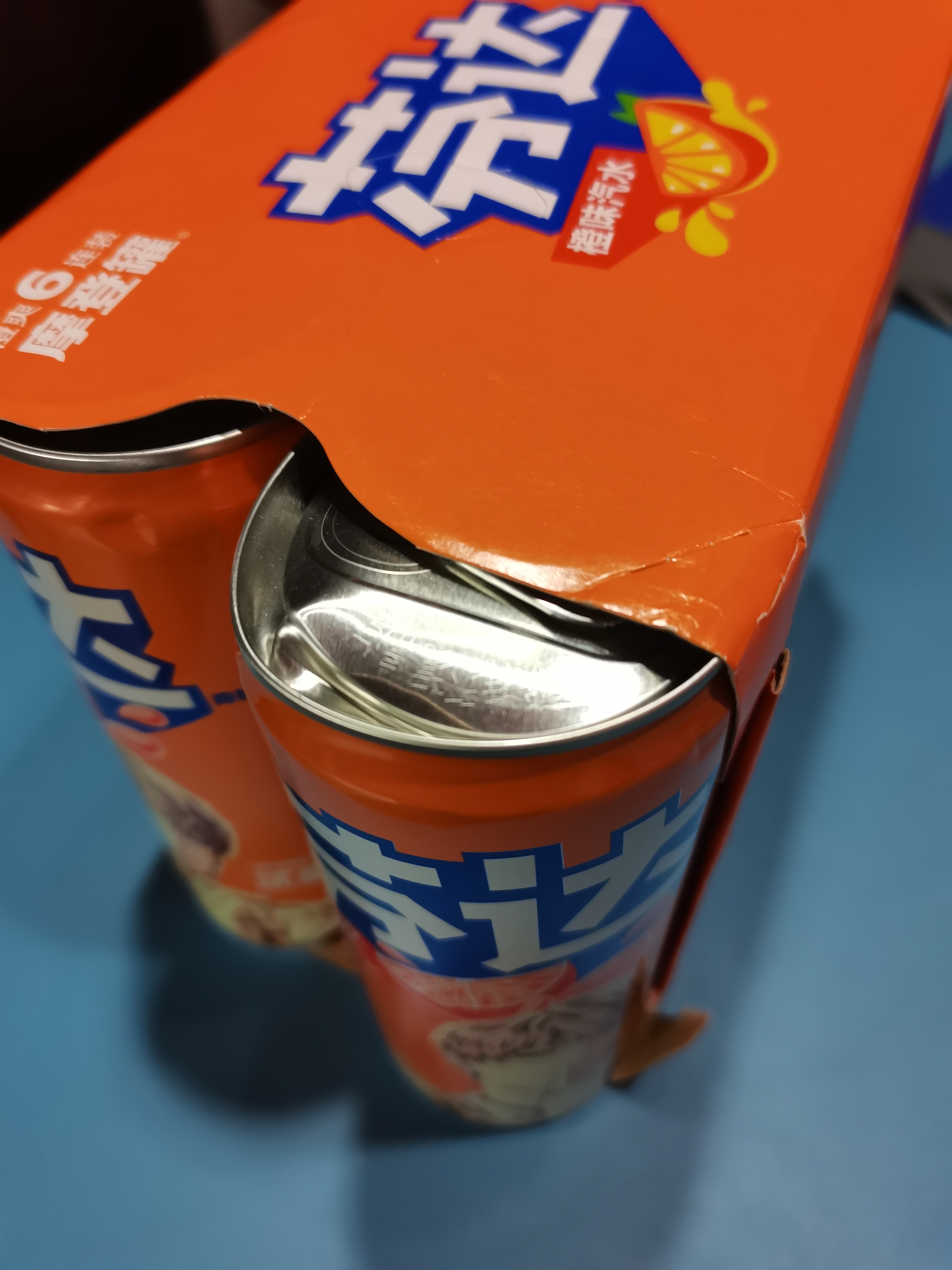 可口可乐芬达Fanta 高考季 橙味摩登罐碳酸饮料 330ml*6罐新老包装随机发 实拍图