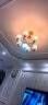 弦鸿 欧式吊灯复古艺术雕花客厅灯大气餐厅灯现代简约卧室灯具套餐 6608-6头 7W单色LED 实拍图