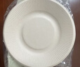 美丽雅一次性盘子20cm*50只 食品级本色圆形纸盘果盘餐碟坚果盘 实拍图