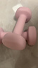 Keep哑铃女士健身家用彩色浸塑环保手铃亚铃全身塑形樱粉1kg*2 实拍图