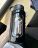富光高硼硅玻璃杯 大容量泡茶杯双层塑玻带茶隔水杯 男士杯子1000ml 实拍图