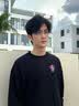 蔡司（ZEISS）镜片近视眼镜框男半框防蓝光辐射可配带散光度数眼睛女钛合金镜架 简约款 黑银 配colorein镜片1.56防蓝光 0-600度 实拍图