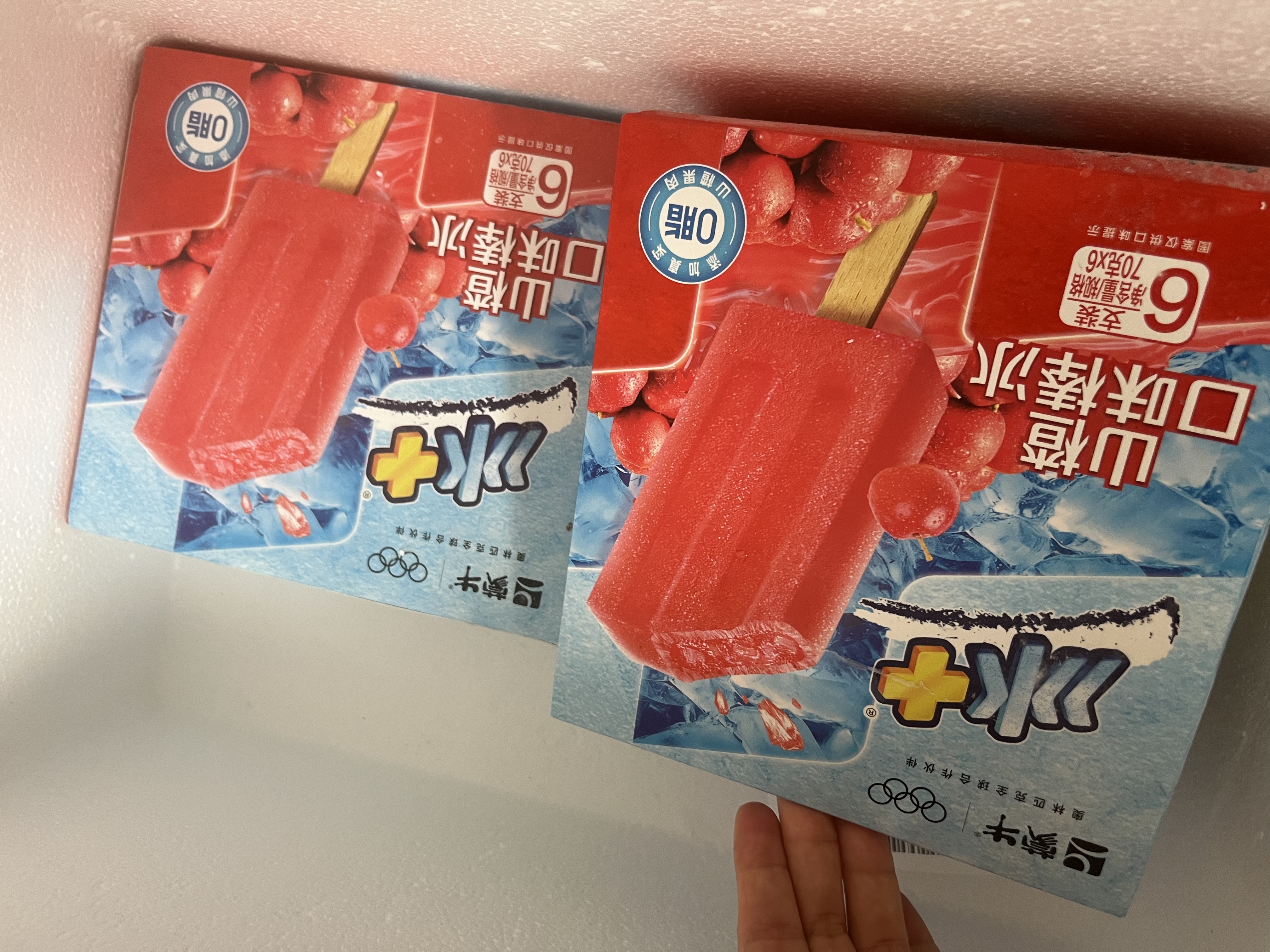 蒙牛冰+山楂口味棒冰70g×6支 实拍图
