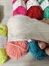 皓梵洁（HAOFANJIE）手工毛线绳子宝宝儿童diy材料包各色幼儿园彩色毛线团粗毛线 12色手工DIY毛线团 实拍图