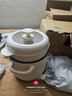美的（Midea）电煮锅 泡面火锅宿舍小电锅 电蒸锅 多功能家用电热锅 2.6L蒸煮一体 小型2-3人用 配带蒸笼XZE2076 实拍图