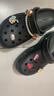 卡骆驰（CROCS）【预售】白鹿同款经典云朵洞洞鞋时尚百搭女鞋花园鞋|206750 黑色-001(含智必星) 36 /37(230mm) 实拍图