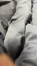 曼克顿（MANKEDUN）轻奢高级夏被四件套水洗冰丝夏季空调被夏凉被薄被子裸睡床上用品 轻羽-高级灰【店长推荐】 四件套/2.0*2.3m夏被+床单+枕套2 实拍图