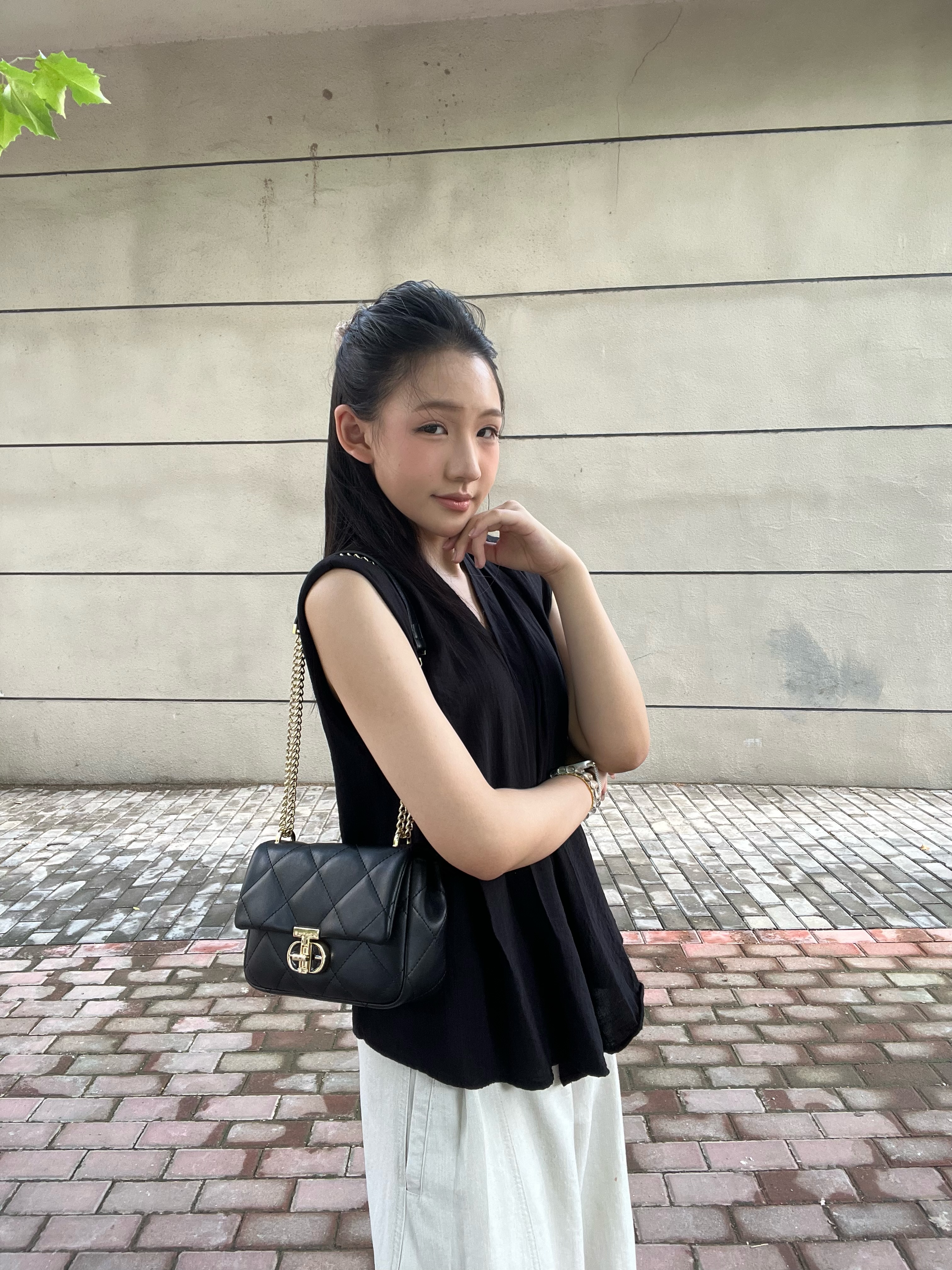 CinvaiKrose官方店小c&k包包女包2026新款斜挎包菱格链条包女生日礼物送女友 黑色Black【小号】送女友老婆女生走心 实拍图