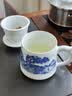 昌南陶瓷茶杯办公室茶水分离泡景德镇青花玲珑大容量带盖喝水送礼 实拍图