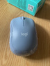 罗技（Logitech）M221 轻音鼠标 无线鼠标 办公鼠标 对称鼠标 带无线微型接收器 雾霭蓝 实拍图