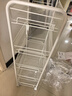 京东京造 厨房置物架 落地收纳柜调料餐边碗橱柜储物蔬菜小推车 白色 5层 实拍图