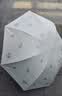 天堂伞 防紫外线晴雨伞三折 雨伞黑胶防晒太阳伞遮阳晴雨伞 甘酪白 实拍图