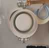 iuu婴儿洗澡盆 可折叠宝宝浴盆大号 洗澡神器躺托浴架新生儿童用品 【北欧灰】+脸盆*3 材质：FDA食品级材质检测认证 实拍图