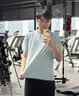 安踏（ANTA）冰丝速干短袖男2026夏季新款男士高端t恤半袖衣服男款运动衣男装 展翅蓝【速干冰丝-肩膀标】 （90%用户选择） L /175(120-140斤） 实拍图