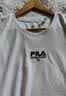斐乐（FILA）官方男装短袖t恤夏季运动T恤男短袖纯棉凉感休闲上衣男 （功能升级版）云菇白-F51M629103FWT L 175/96A/L 实拍图