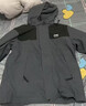 JEEP SPIRIT冲锋衣男秋冬撞色运动夹克男三合一登山服 深灰【三合一】XL 实拍图