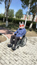 鱼跃（yuwell）手动轮椅车大轮轻便可折叠老人专用出行代步仅13kg铝合金H062 实拍图