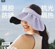 蕉下（beneunder）遮阳帽子女黑胶贝壳防晒帽太阳帽子便携空顶帽大帽檐显脸小BM017 实拍图