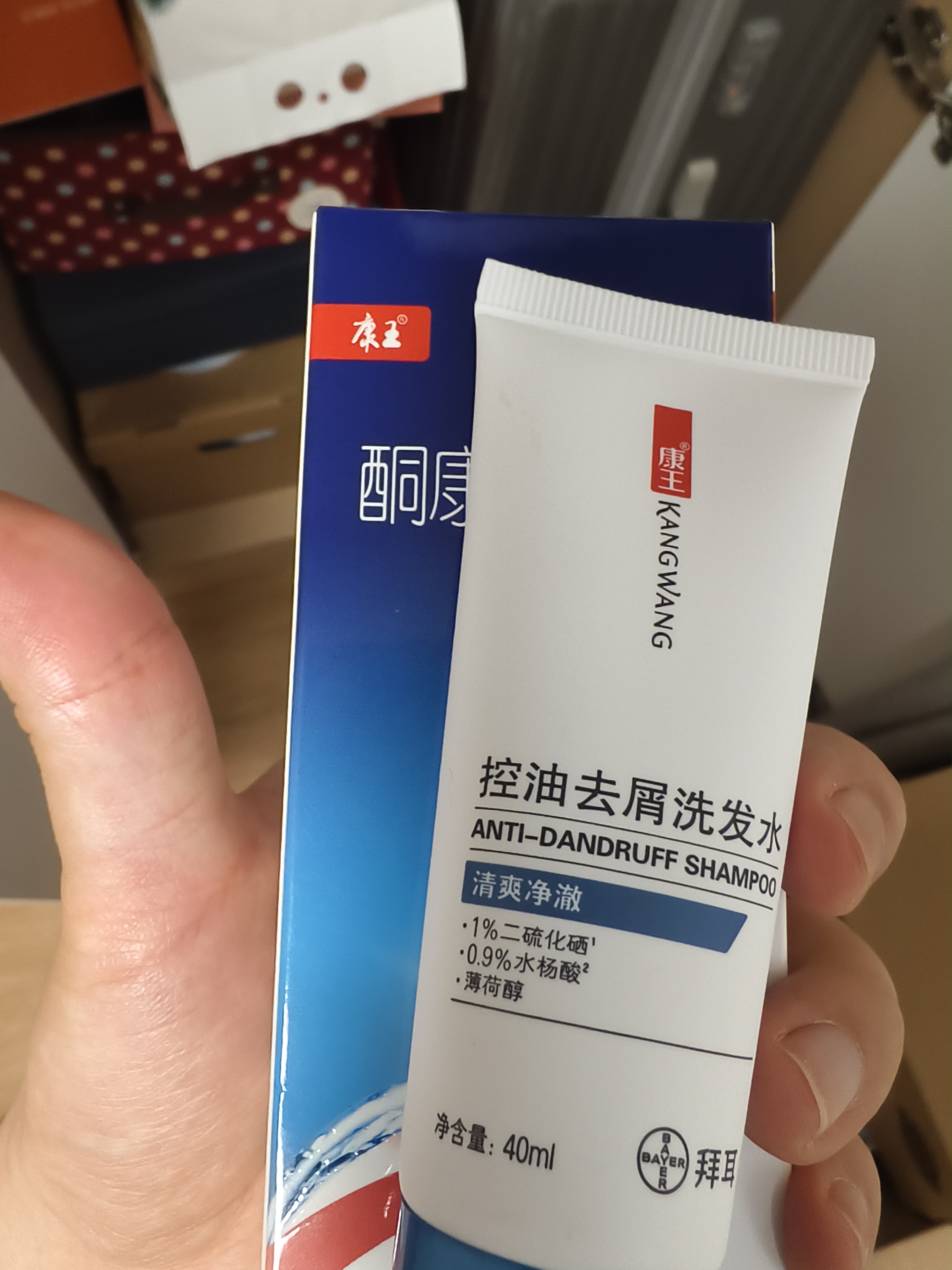 【双效去屑】拜耳康王酮康唑洗剂2%*50ml+康王去屑洗发水 清爽型40ml  实拍图