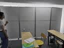 海艾珈办公室挡板折叠屏风隔断可移动推拉隔断墙1.0*1.5m+E0板-全板式 实拍图