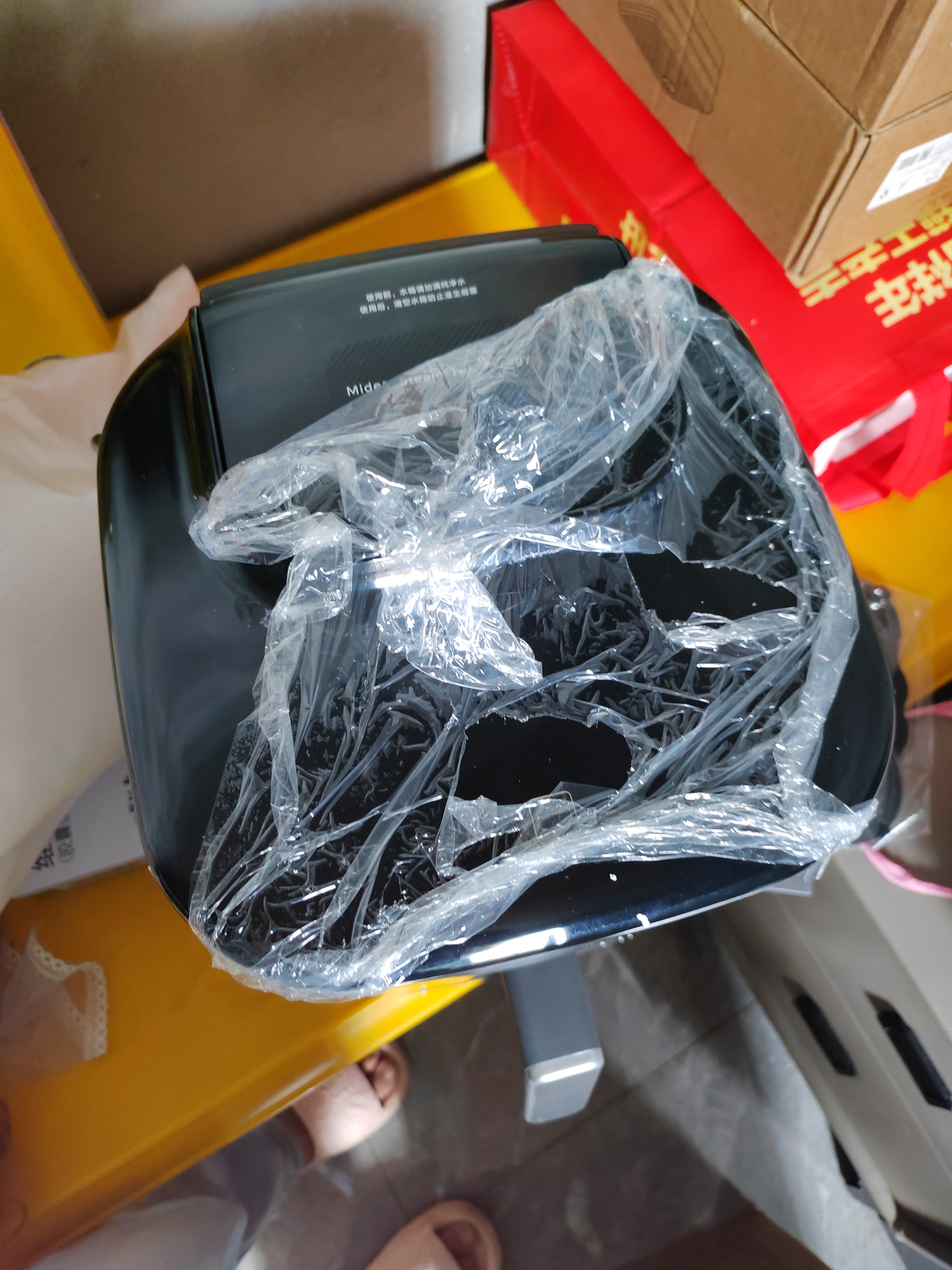 美的（Midea）0氟涂层空气炸锅蒸烤一体2026年新款免翻面蒸汽炎烤双热源家用6.5L大容量可视空气电炸锅KZC6518 实拍图