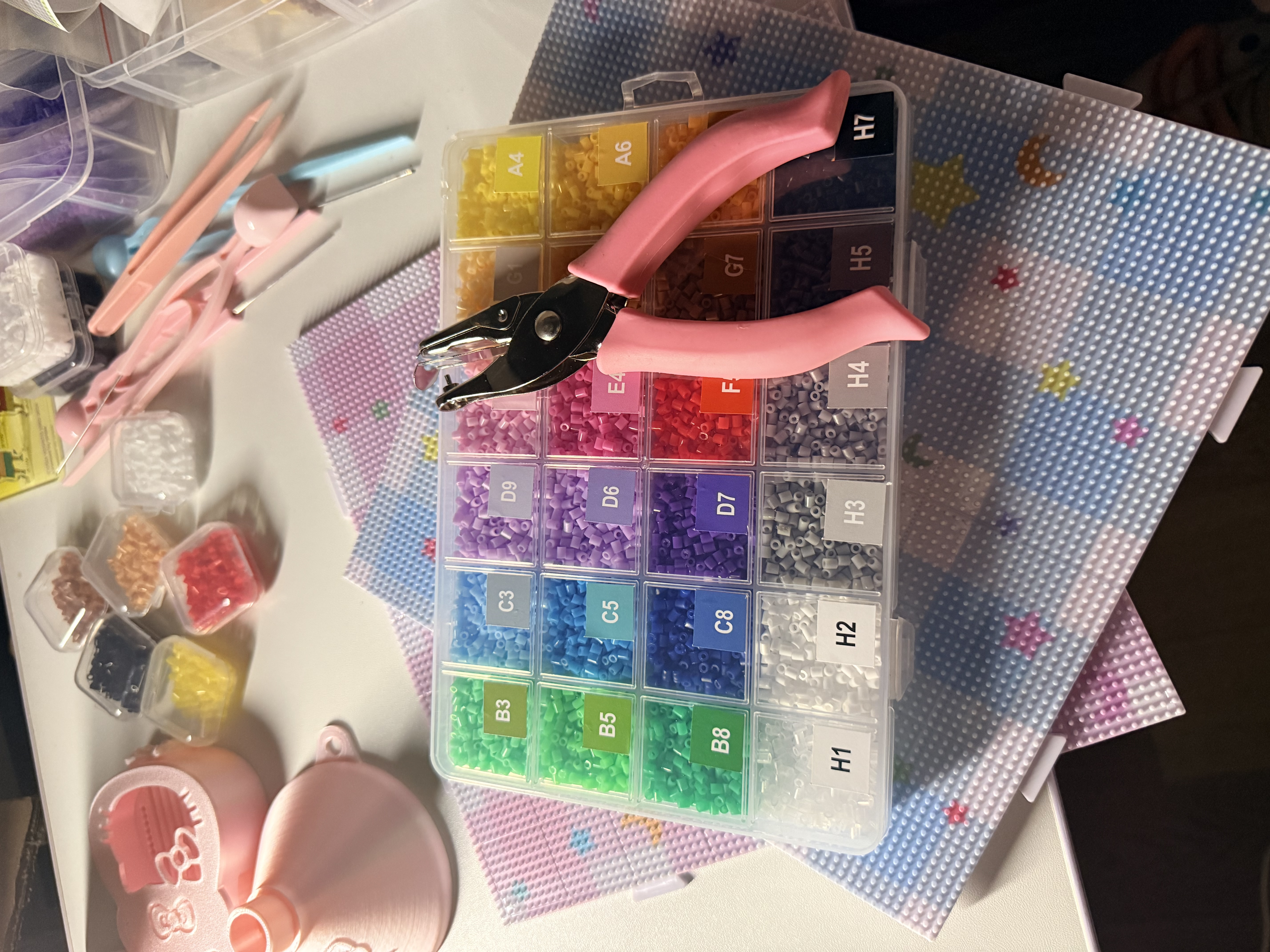 范爷家拼豆打孔器1.5mm钥匙挂扣链手工diy开孔机活页本纸张打洞工具神器 实拍图