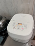 东芝（TOSHIBA）【旗舰新品】白珍珠青春版电饭煲0涂层钛内胆凝露不粘家用4-5人电饭锅立体加热4升 RC-15DOXC 实拍图