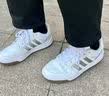 adidas ENTRAP美式校园风运动少年感复古篮球风板鞋男女阿迪达斯 白色/暗银金属/树脂黄   37 实拍图