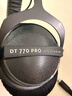 拜雅（beyerdynamic） DT770 PRO 头戴式 专业录音封闭式监听录音棚专用耳机 770pro HIFI音乐音质 高保真 高细节 80欧【天鹅绒耳罩】黑色限量版 实拍图