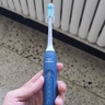 飞利浦（PHILIPS）声波电动牙刷钻石3系 5倍洁齿5种模式 洁净亮白2刷头 生日礼物送男士/女友 HX5181/02蓝 实拍图