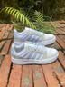 adidas ENTRAP美式校园风运动少年感复古篮球风板鞋男女阿迪达斯 白色/浅蓝/灰色   42.5 实拍图