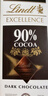 瑞士莲【官方正品】特醇排块90%黑巧100g 减脂黑巧 可可 进口零食  实拍图