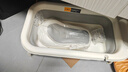 十月结晶婴儿洗澡盆新生儿大号可折叠宝宝无线数显浴盆+浴架月魄灰 实拍图