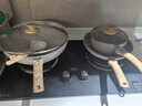 京东京造 锅具套装 麦饭石色不粘炒锅煎锅奶锅电磁炉燃气灶通用 赠铲勺汤勺 实拍图