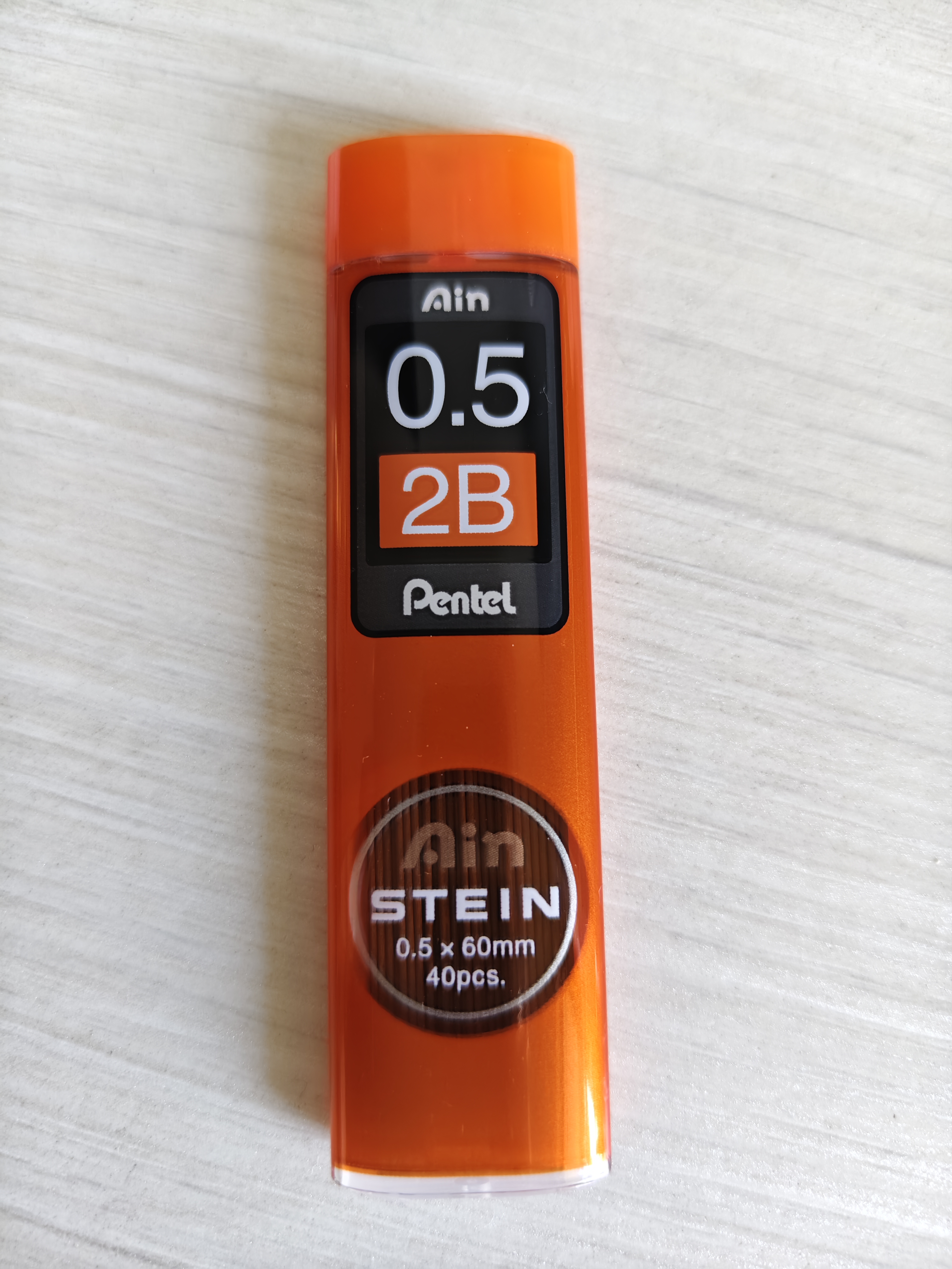 派通（Pentel ）0.5mm自动铅笔芯 不易折断活动铅芯替芯学生考试用 C275 2B 两管 实拍图