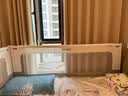 丸丫K2婴儿床围栏宝宝防摔防护栏床护栏防掉挡板免打孔灰1.8+2+2三面 实拍图