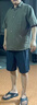 优衣库棉麻衬衫/短袖男装女装衬衣26春夏新款482502 37 栗色 XL 实拍图