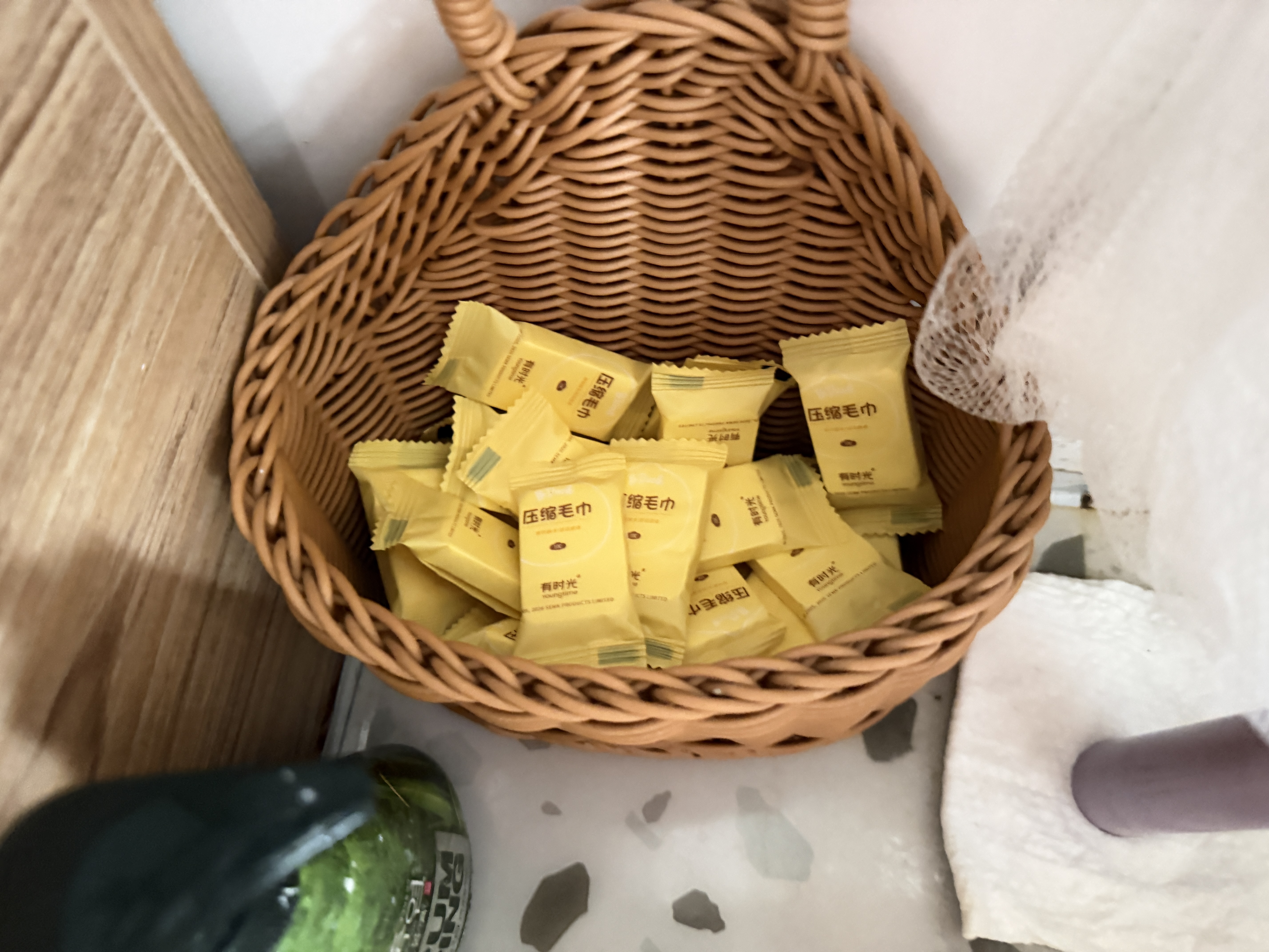 有时光压缩毛巾一次性洗脸巾旅行必备用品便携出差酒店加厚加大毛巾20片 实拍图