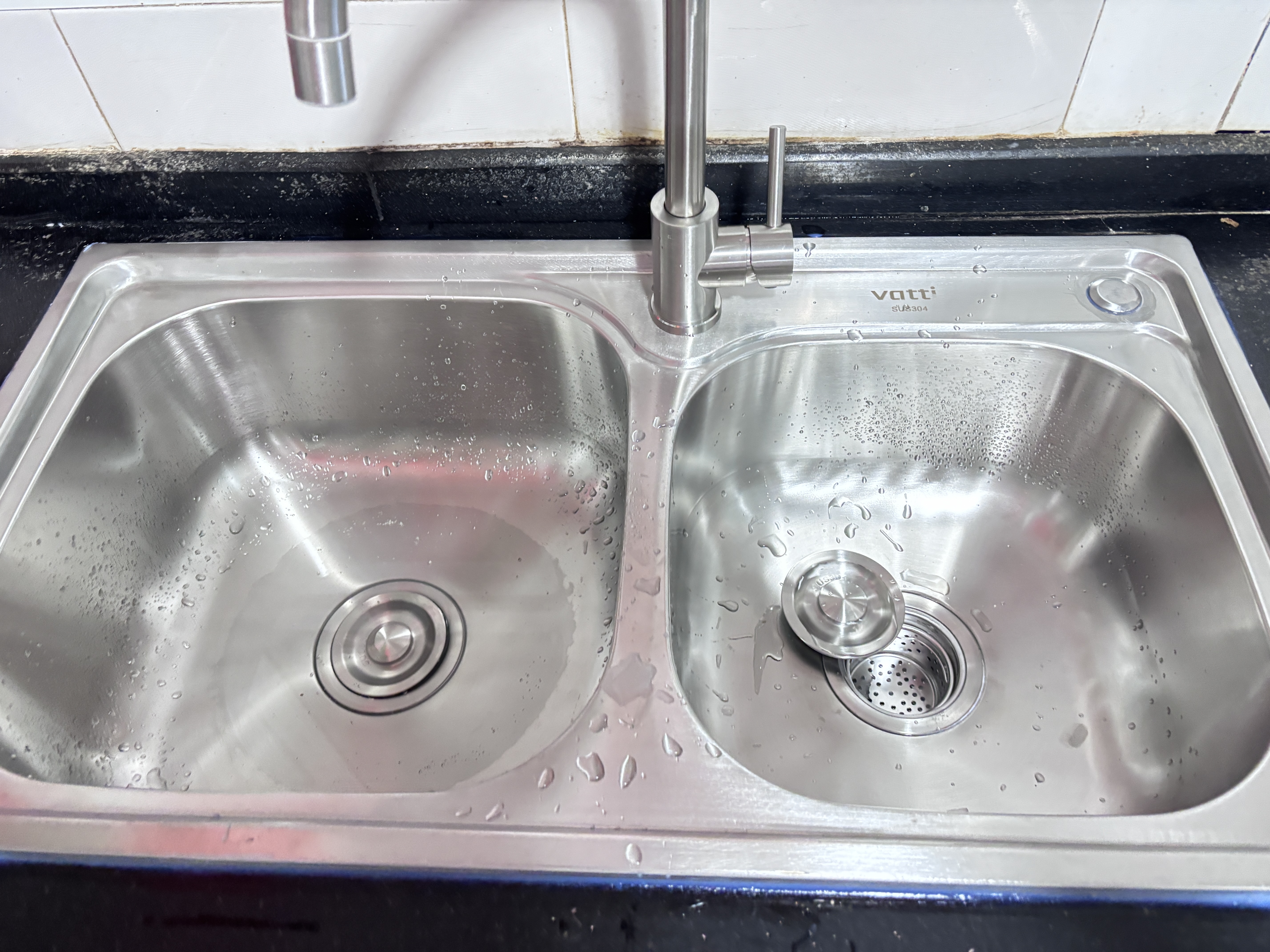 华帝（VATTI）厨房不锈钢水槽拉伸双槽洗菜盆洗碗盆水池S2双槽 实拍图