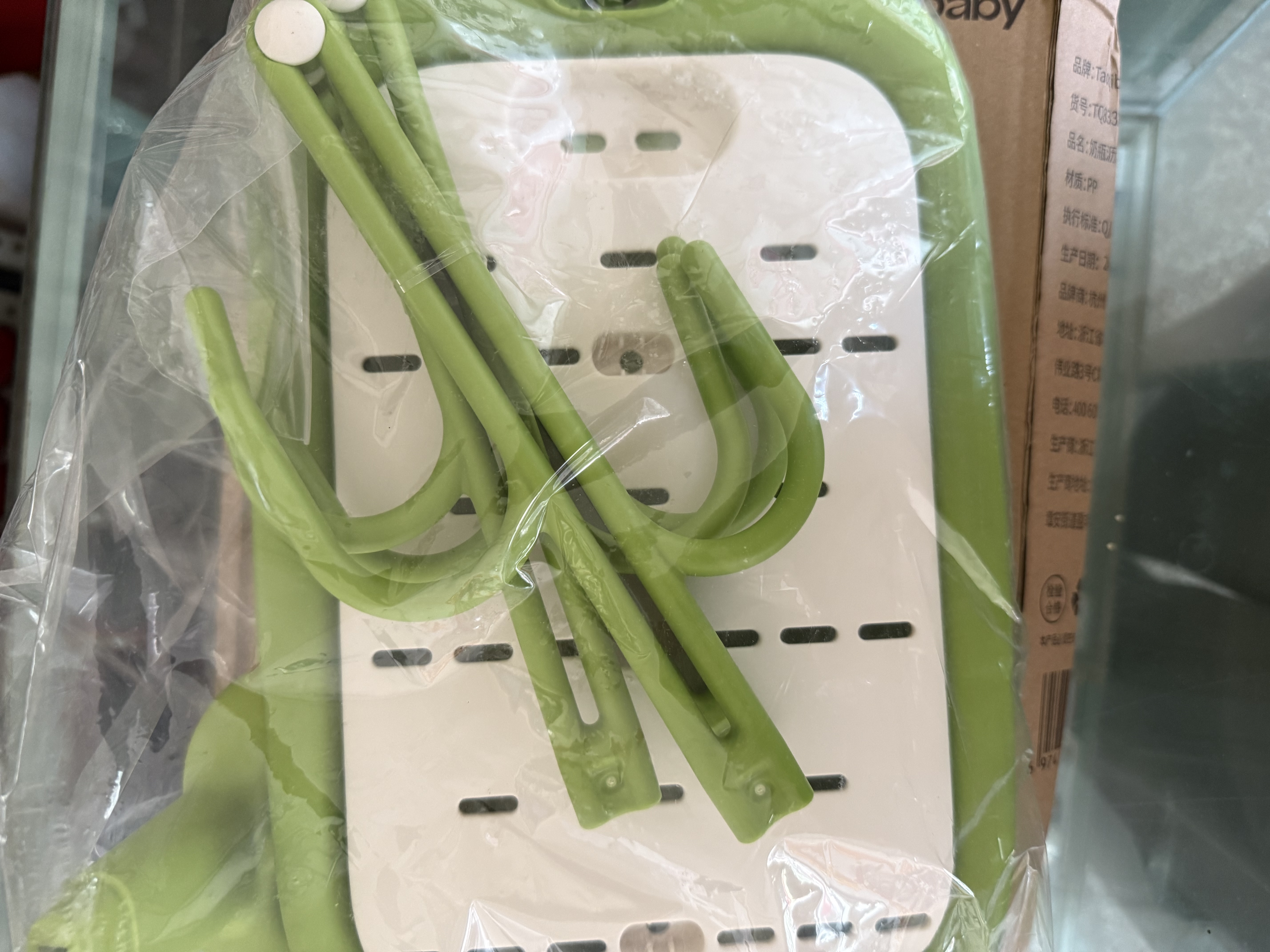 taoqibaby婴儿奶瓶沥水架硅胶奶嘴刷清洗刷杯架晾干置物架洗奶瓶刷子套装 实拍图