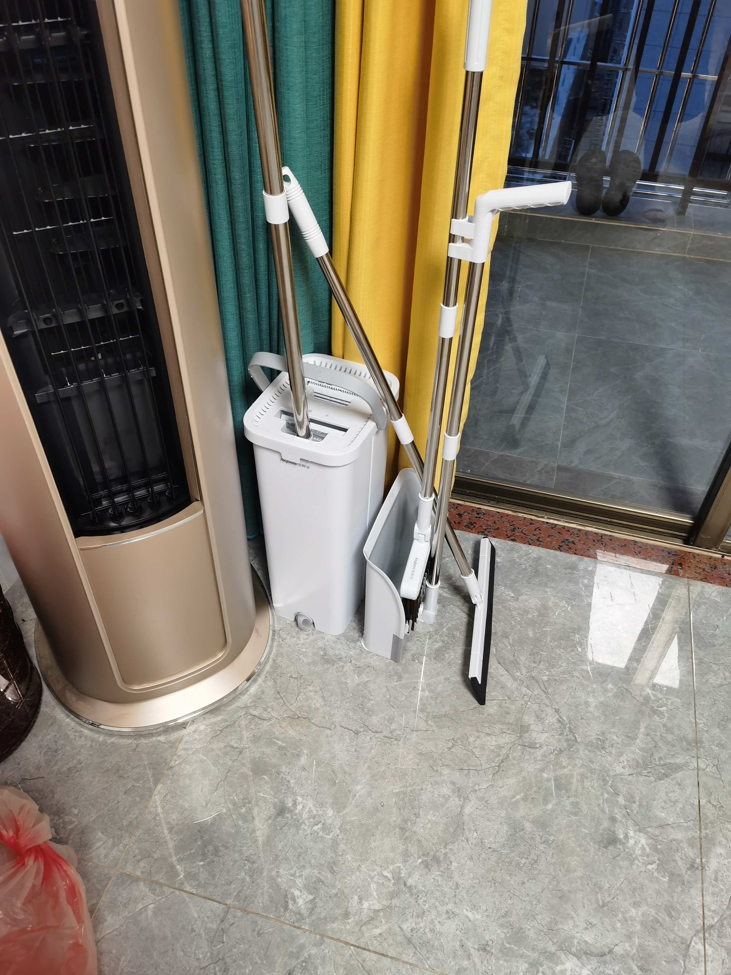 佳帮手扫把簸箕套装魔术扫把三件套扫地扫帚刮水除尘折叠梳齿型畚箕 实拍图