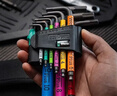 维拉（WERA）内六角扳手套装加长进口球头平头梅花短款扳手德国自行车维修工具 950彩色短款内六角【9件】05133164001 实拍图