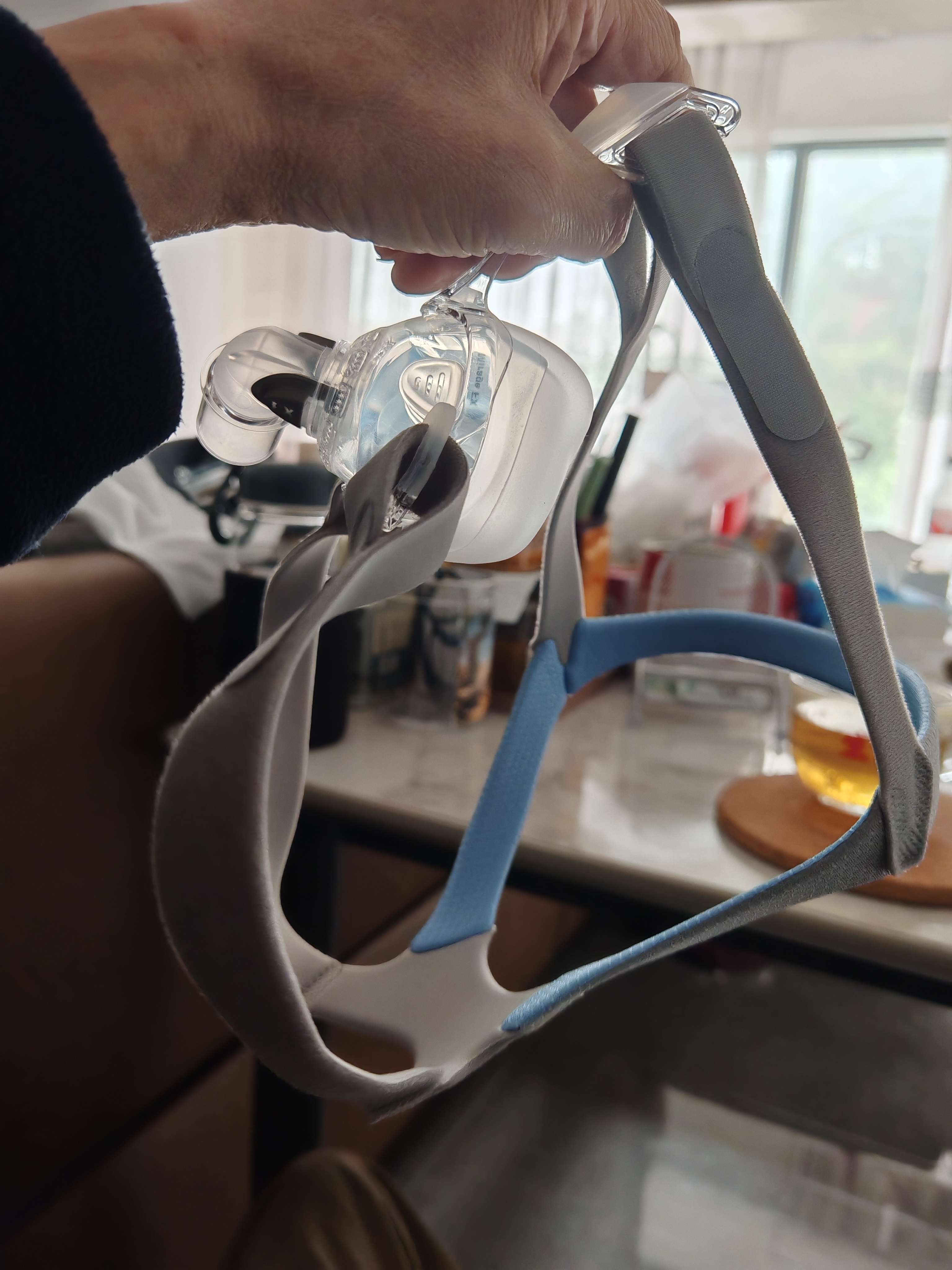 瑞思迈（Resmed）家用通用版呼吸机鼻罩面罩梦幻FX鼻罩头带原装进口呼吸配件中号 实拍图