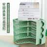 离草 文件架书架文件收纳盒文件夹置物架桌面书架桌上办公档案书立架文件筐自带笔筒办公用品 森林绿 实拍图