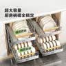 帅仕（shuaishi）厨房抽拉置物架橱柜拉篮碗碟架碗盘置物架不锈钢沥水碗架收纳架子 实拍图