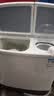 美的（Midea）半自动双桶波轮洗衣机家用大容量12公斤洗+7kg脱水老人简易操作品质电机小巧不占地租房宿舍必选 12公斤大容量 双缸 实拍图