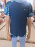 李宁（LI-NING）儿童泳衣男孩中大童游泳衣青少年分体泳衣泳帽套装42-67蓝170 实拍图
