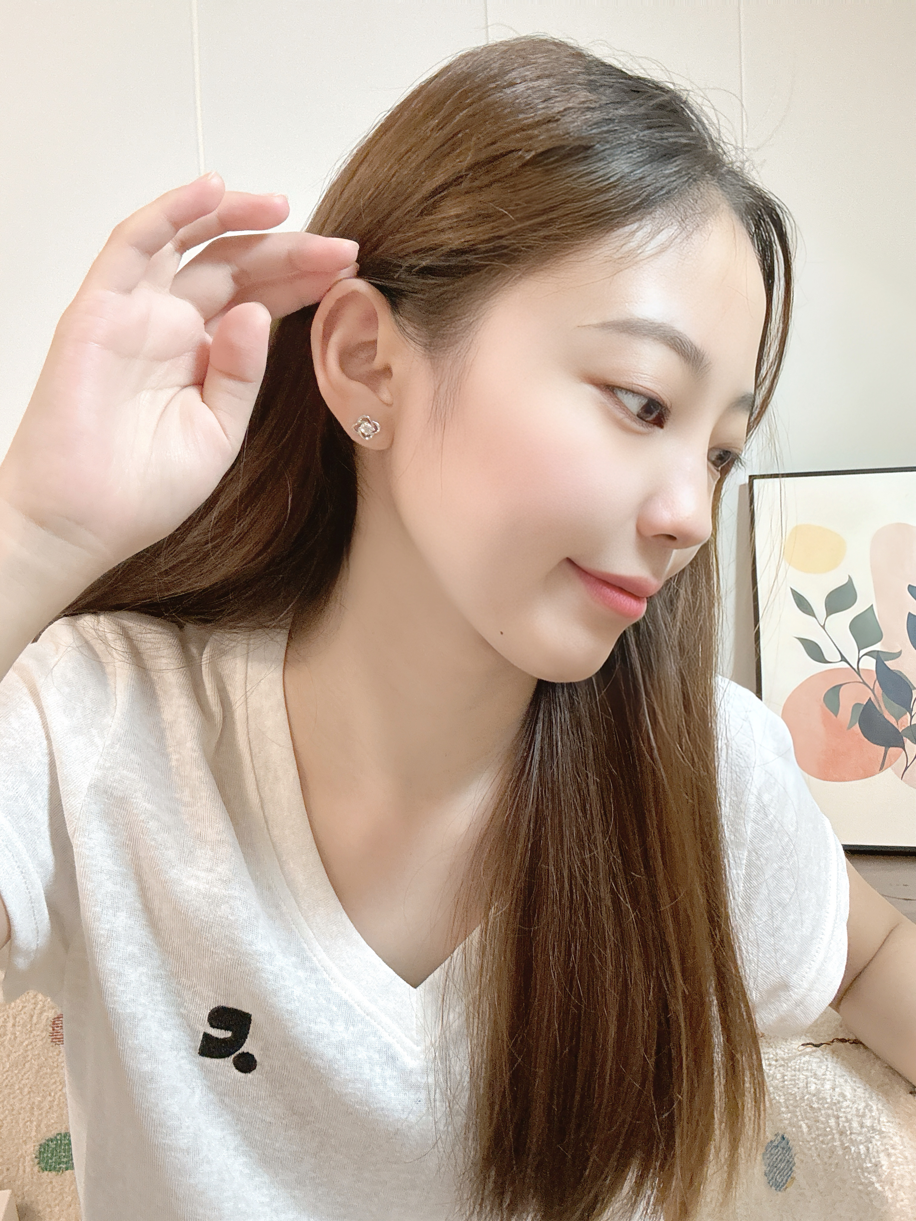唯一（Winy）施华洛世奇锆999纯银耳钉女2026新款首饰生日礼物送女友老婆耳饰 实拍图