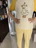 红豆儿童睡衣【100%棉】女童夏季薄款短袖圆领睡衣女卡通家居服套装 实拍图