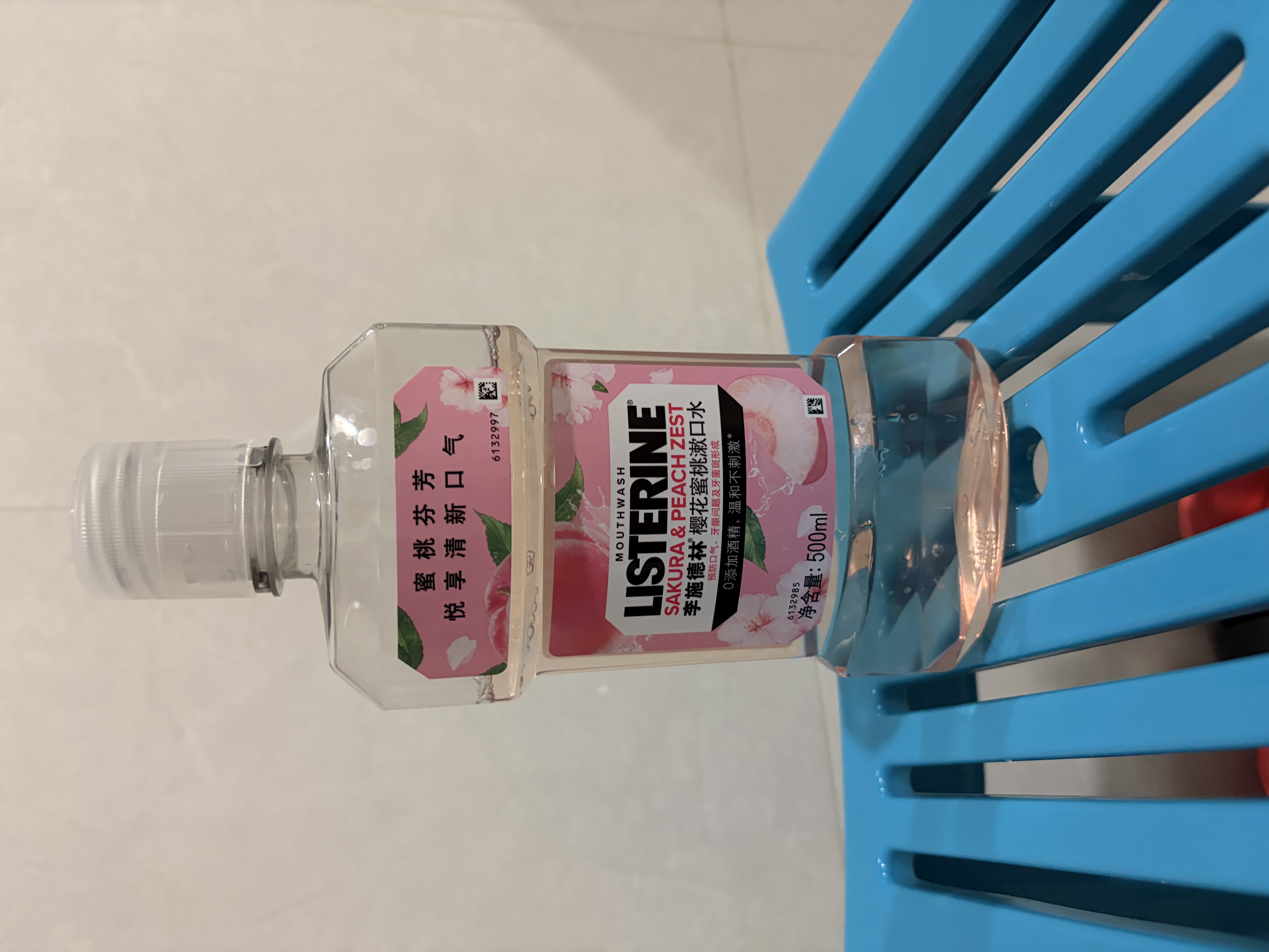 李施德林 (Listerine) 漱口水 樱花蜜桃口味果味口气温和清新口气女 500mL 实拍图